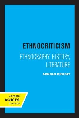 Ethnocriticism - Arnold Krupat