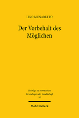 Der Vorbehalt des Möglichen - Lino Munaretto