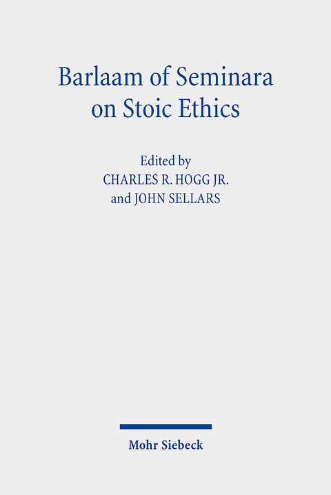 Barlaam of Seminara on Stoic Ethics - 