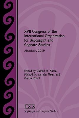 XVII Congress of the International Organization for Septuagint and Cognate Studies - 