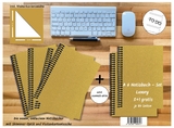 A 6 Notizbuch - Set, 4+2 gratis, Luxury 80 Seiten GOLD GMUND SHIMMER, to do - 