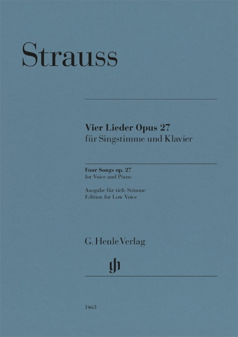 Richard Strauss - Vier Lieder op. 27 - 