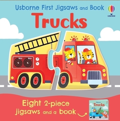 Usborne First Jigsaws and Book: Trucks - Abigail Wheatley