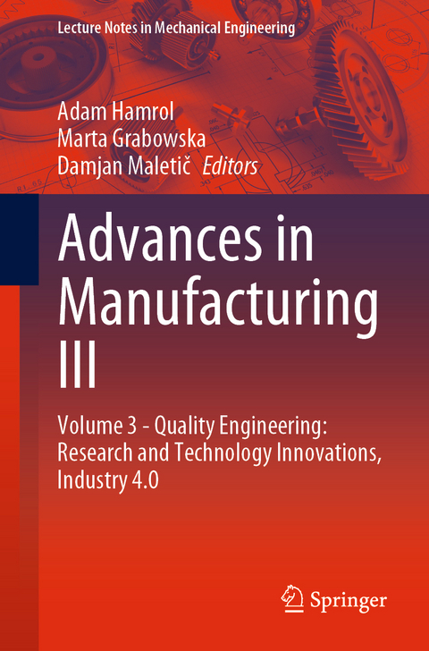 Advances in Manufacturing III - 