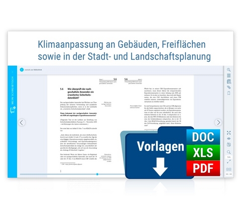 Klimaanpassung an Gebäuden, Freiflächen sowie in der Stadt- und Landschaftsplanung