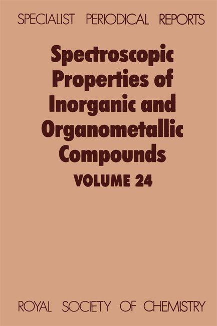 Spectroscopic Properties of Inorganic and Organometallic Compounds - 