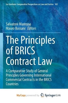 The Principles of BRICS Contract Law - William Eccles