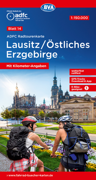 Lausitz /Östliches Erzgebirge 1:150.000 - Allgemeiner Deutscher Fahrrad-Club; BVA Bielefelder Verlag