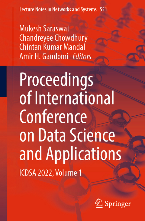 Proceedings of International Conference on Data Science and Applications - 