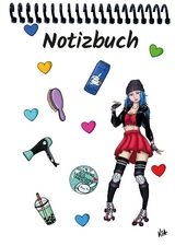 A 4 Notizblock Manga Enora, weiß, blanko - 