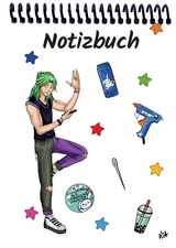 A 4 Notizblock Manga Quinn, weiß, kariert - 