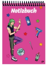 A 5 Notizblock Manga Quinn, pink, kariert - 