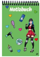 A 5 Notizblock Manga Enora, grün, kariert - 