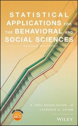 Statistical Applications for the Behavioral and Social Sciences - Nesselroade, K. Paul, Jr.; Grimm, Laurence G.