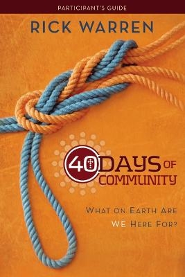 40 Days of Community Study Guide 3-product pack - Rick Warren