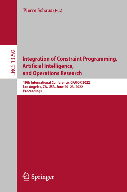 Integration of Constraint Programming, Artificial Intelligence, and Operations Research - 