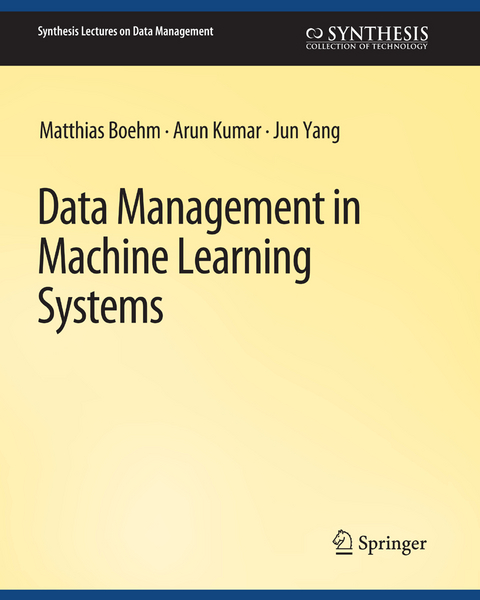 Data Management in Machine Learning Systems - Matthias Boehm, Arun Kumar, Jun Yang