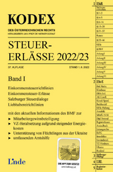 KODEX Steuer-Erlässe 2022/23, Band I - Michael Schilcher