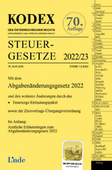 KODEX Steuergesetze 2022/23 - Bodis, Andrei; Doralt, Werner