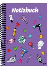 A 4 Notizbuch Manga Items, lila, blanko - 