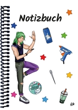 A 4 Notizbuch Manga Quinn, weiß, blanko - 