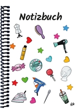 A 5 Notizbuch Manga Items, weiß, blanko - 