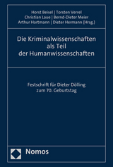 Die Kriminalwissenschaften als Teil der Humanwissenschaften - 