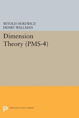 Dimension Theory -  Witold Hurewicz,  Henry Wallman