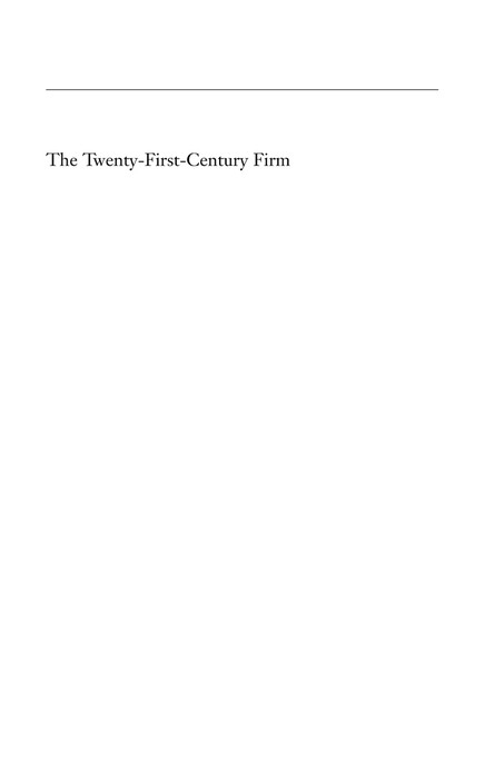 Twenty-First-Century Firm - 