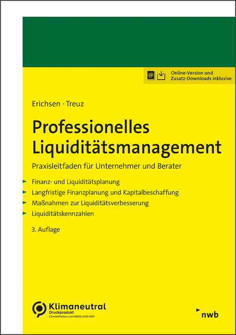 Professionelles Liquiditätsmanagement - Jörgen Erichsen, Jochen Treuz