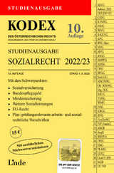 KODEX Studienausgabe Sozialrecht 2022/23 - Brameshuber, Elisabeth; Doralt, Werner