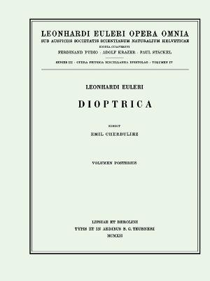 Dioptrica 2nd part - Leonhard Euler