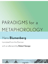 Paradigms for a Metaphorology - Hans Blumenberg