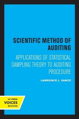 Scientific Method for Auditing - Lawrence L. Vance