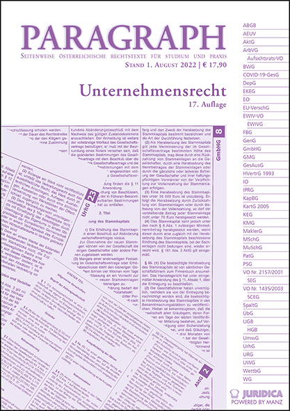 Paragraph - Unternehmensrecht - 