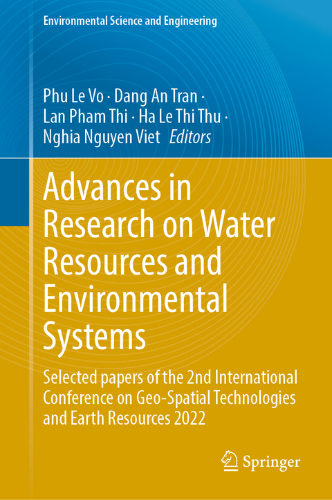 Advances in Research on Water Resources and Environmental Systems - 