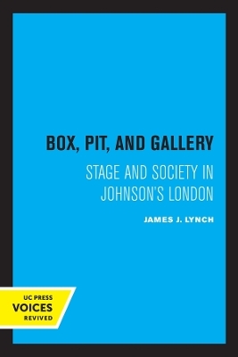 Box, Pit, and Gallery - James J. Lynch