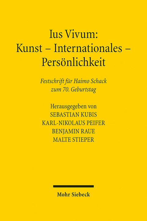 Ius Vivum: Kunst - Internationales - Persönlichkeit - 