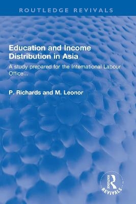 Education and Income Distribution in Asia - P. Richards, M. Leonor