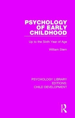 Psychology of Early Childhood - William Stern