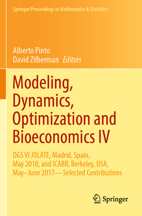 Modeling, Dynamics, Optimization and Bioeconomics IV - 