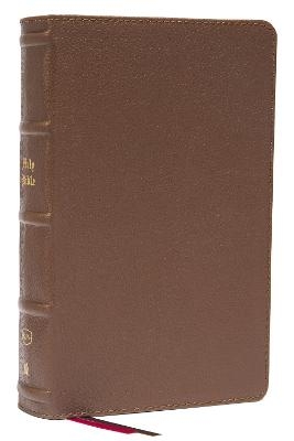 KJV Holy Bible: Large Print Single-Column with 43,000 End-of-Verse Cross References, Brown Genuine Leather, Personal Size, Red Letter, Comfort Print: King James Version - Thomas Nelson