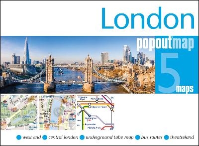 London PopOut Map - pocket size pop up map of London - 