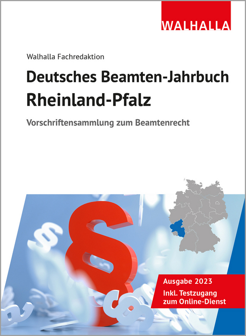 Deutsches Beamten-Jahrbuch Rheinland-Pfalz 2023 -  Walhalla Fachredaktion