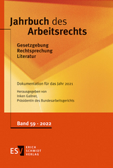 Jahrbuch des Arbeitsrechts. Gesetzgebung - Rechtsprechung - Literatur.... / Jahrbuch des Arbeitsrechts - 