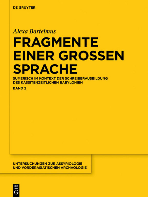 Fragmente einer grossen Sprache - Alexa Sabine Bartelmus