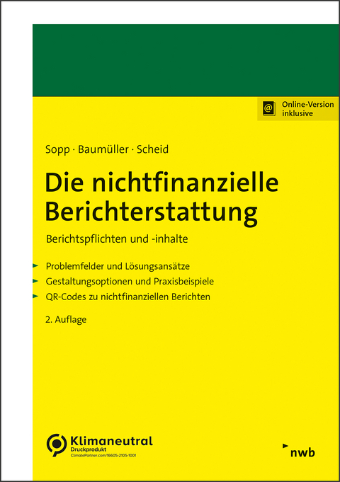 Nachhaltigkeitsberichterstattung - Karina Sopp, Josef Baumüller, Oliver Scheid