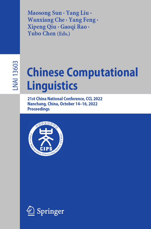 Chinese Computational Linguistics - 