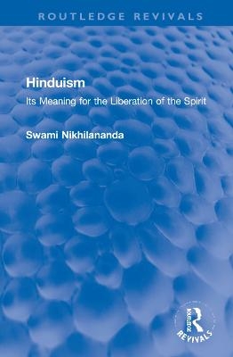 Hinduism - Swami Nikhilananda