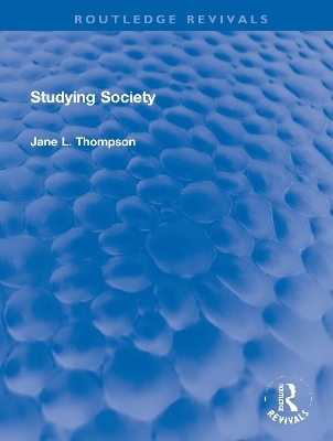 Studying Society - Jane L. Thompson